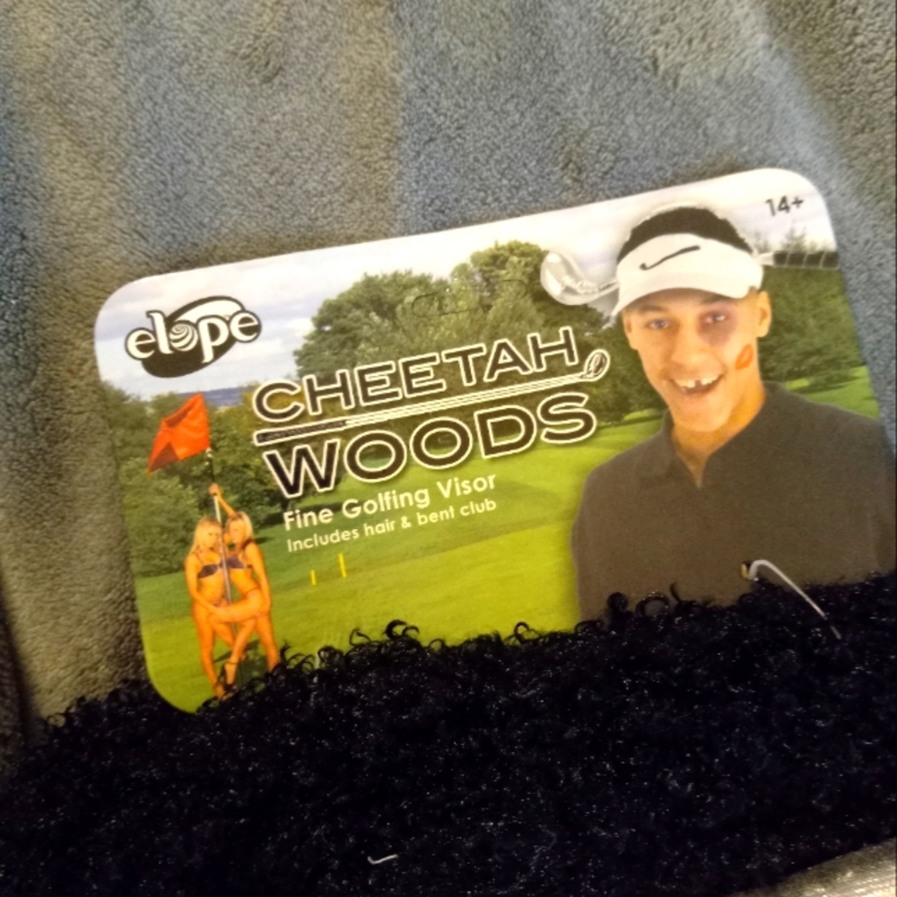 Cheetah Woods golfing visor